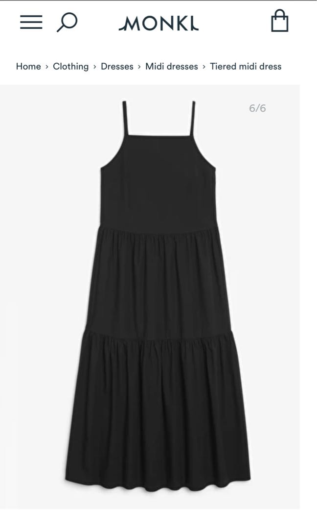 Monki tiered dress clearance