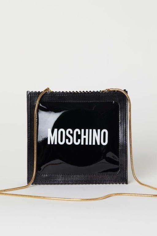 Moschino X H M Patent shoulder bag