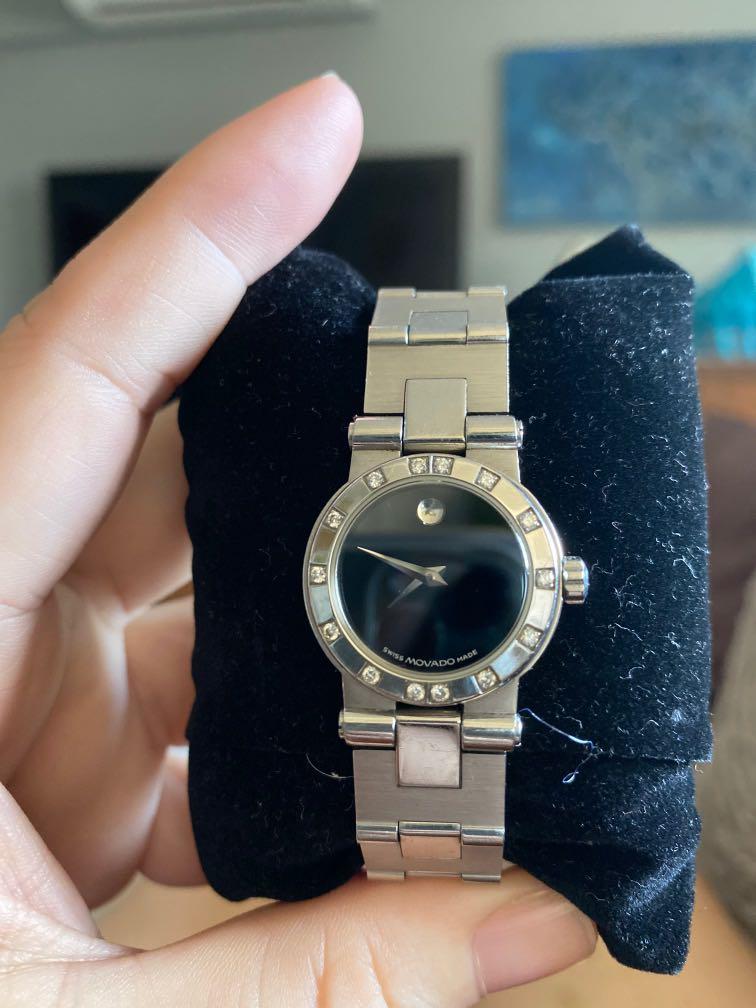 Movado diamond watch, Luxury, Watches on Carousell