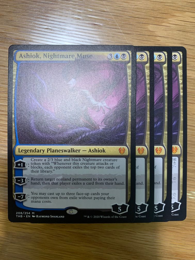 MTG Ashiok Nightmare Muse x4, Hobbies & Toys, Toys & Games on Carousell