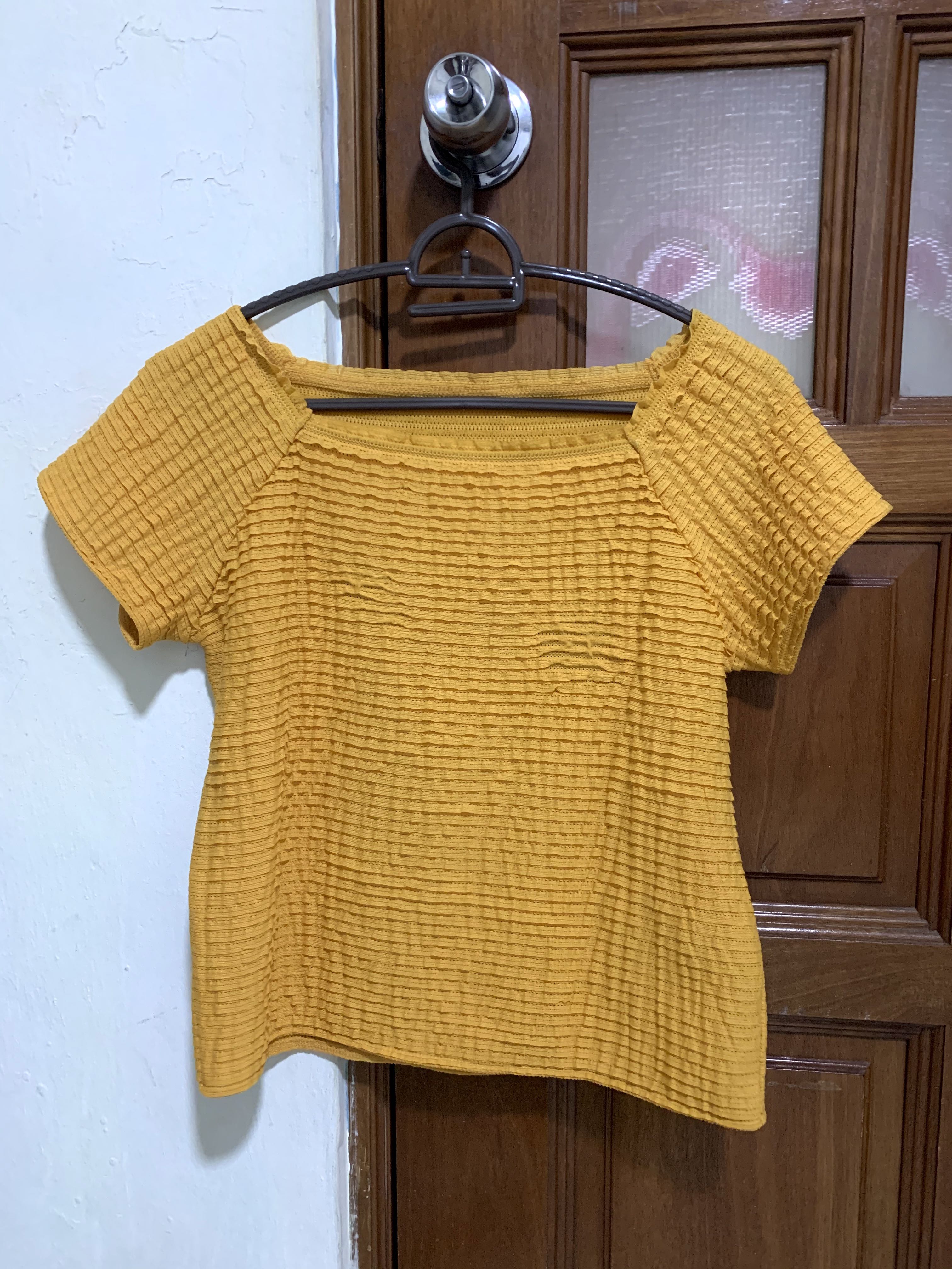 mustard yellow top