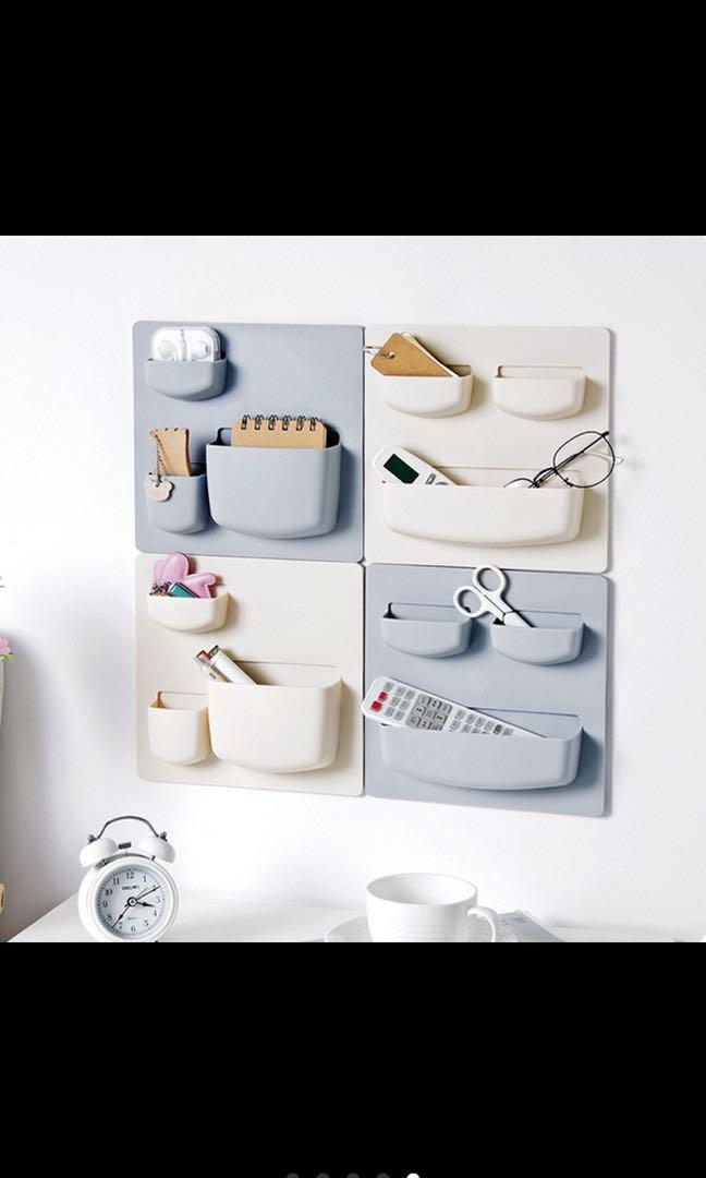 Neutral Colored Wall Storage Rack (Category: Storage Boxes & Baskets) located in Taguig. Submitted by endlessbliss_ph (Listing ID 1045230177, Image 1). Description: Available colors: khaki & gray , Material:PP , Dimension: 21.5x21.5 cm FOR PRE-ORDER 5-15 days ETA, usually arrives earlier.