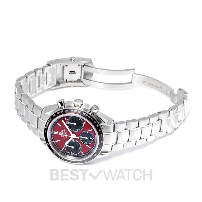 NEW Omega Speedmaster Racing Co Axial Chronograph 40 mm Red Dial stainless steel Men s Watch 326.30.40.50.11.001