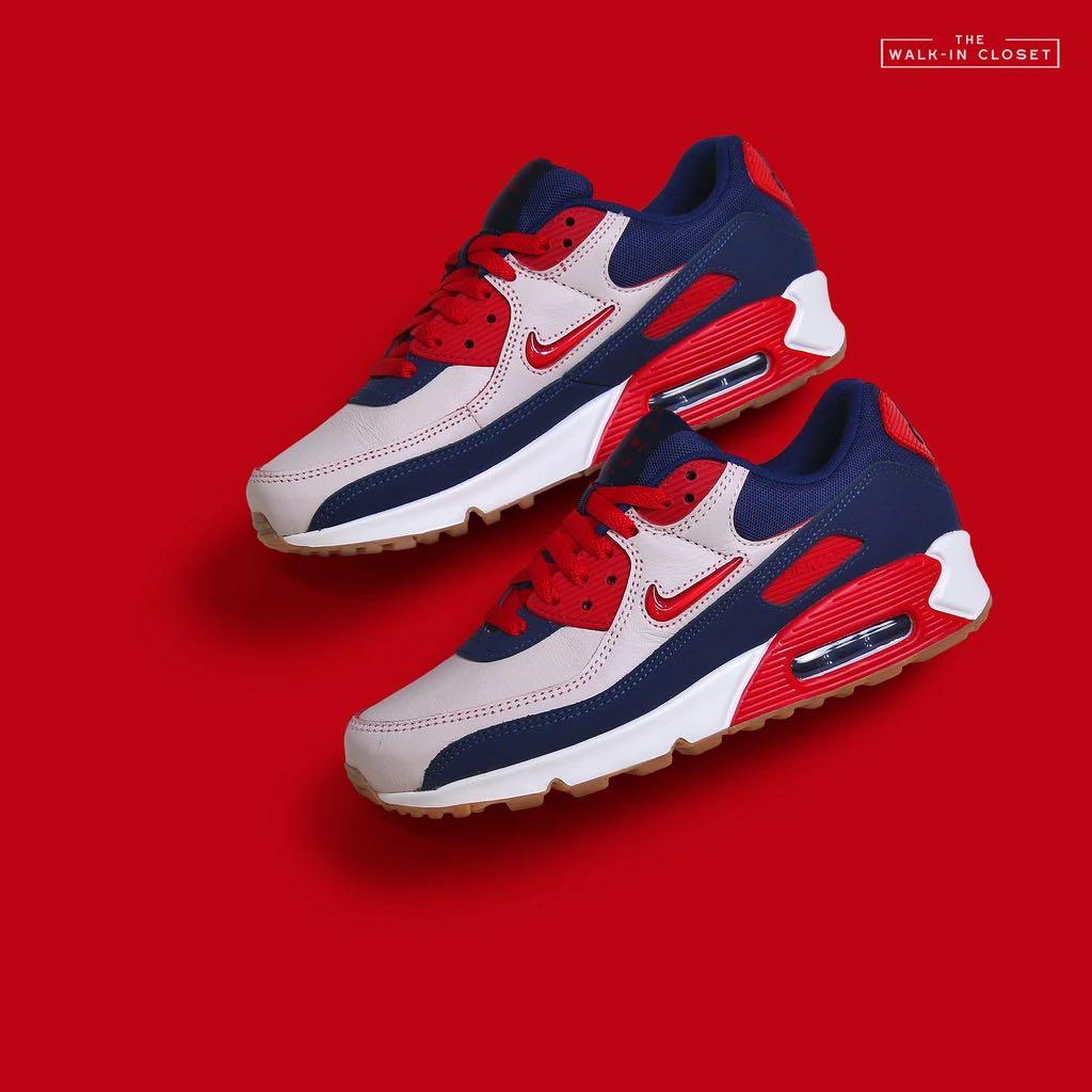 nike air max 90 home and away red