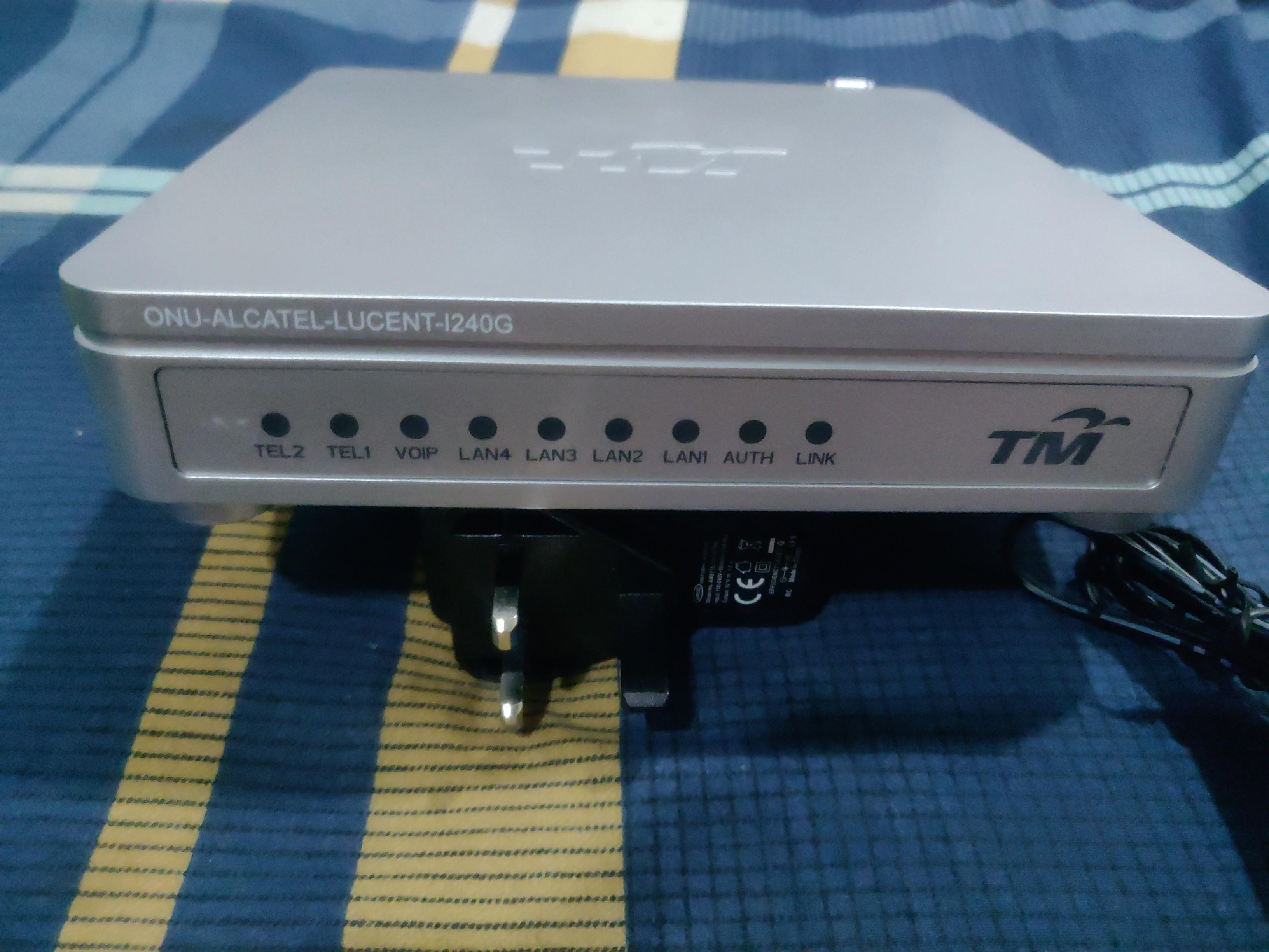 Onu Alcatel Lucent I240G - Modem Fibre Optic Ftth Onu Alcatel Lucent