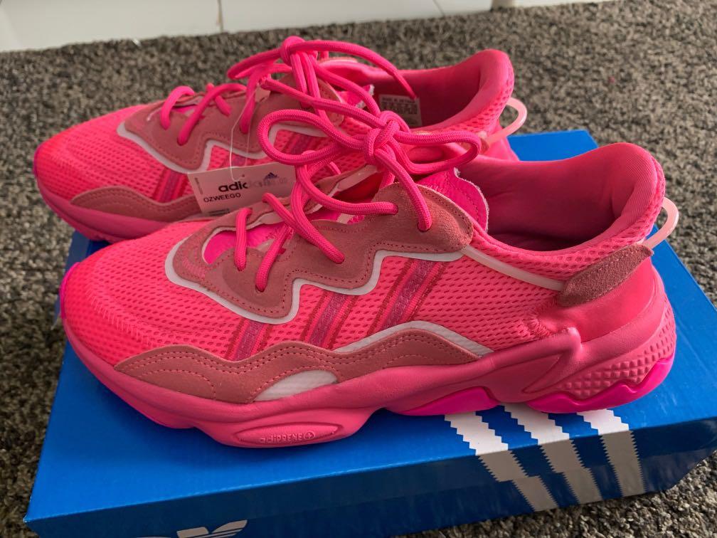 Pink adidas ozweego, Men's Fashion, Footwear, Sneakers on Carousell