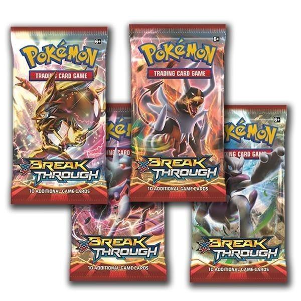 16 POKEMON XY BREAK THROUGH BOOSTER Packs  BRAND NEW BOOSTER PACK 100% Real Card 