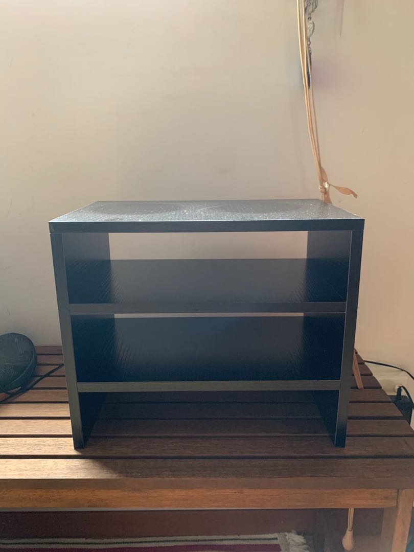 Small shelving unit black, Furniture & Home Living, Furniture, Shelves