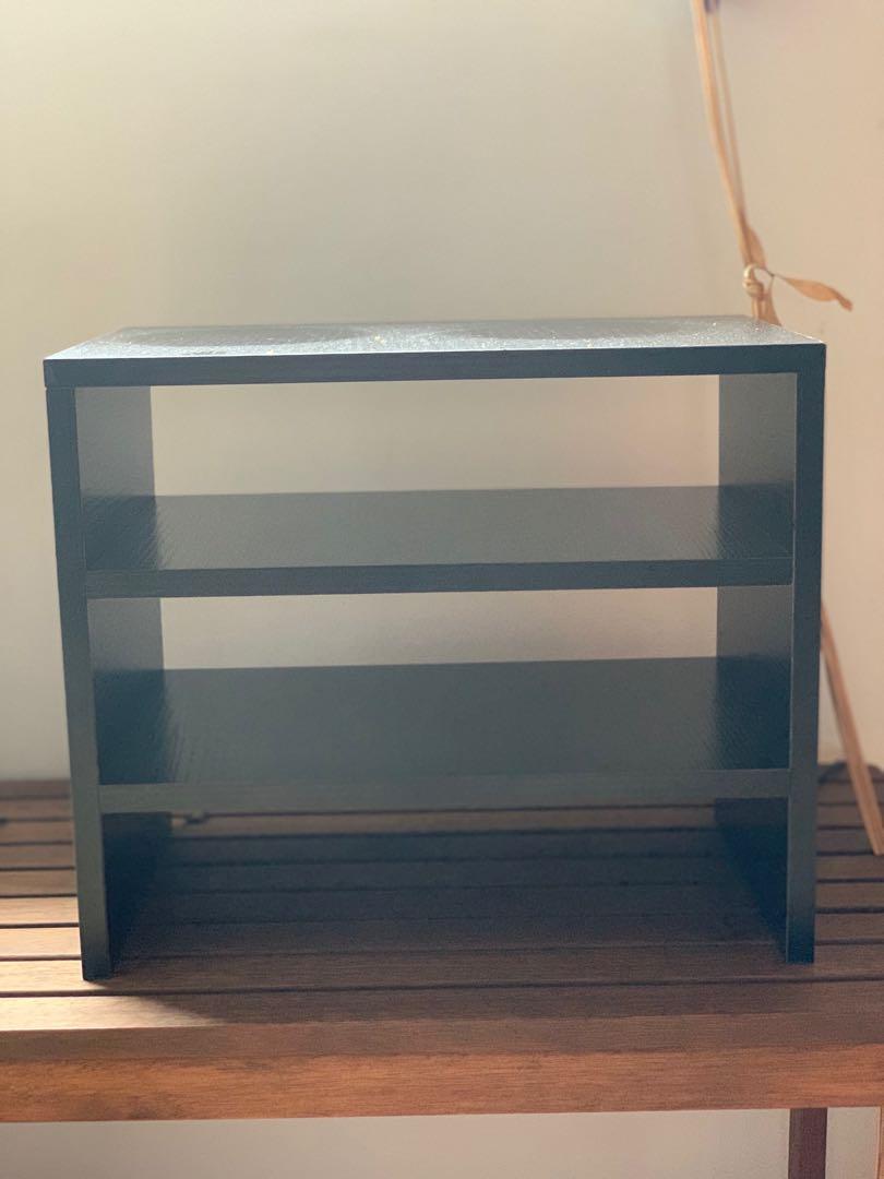 Small shelving unit black, Furniture & Home Living, Furniture, Shelves