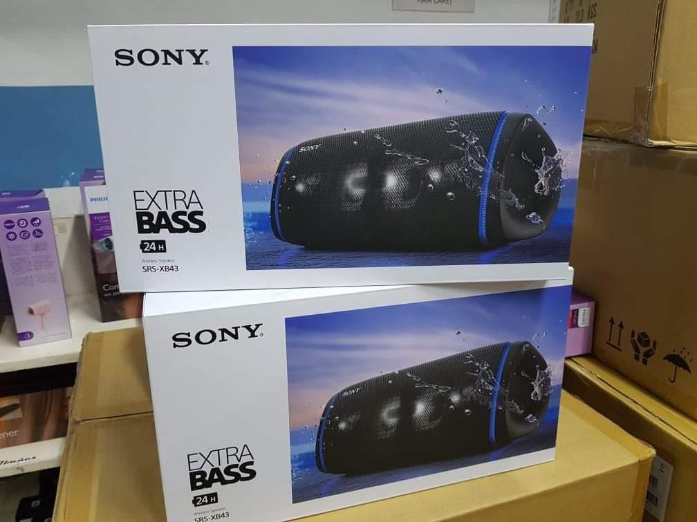 tape puberty legal Sony SRS-XB43 Extra Bass Portable Bluetooth Speaker, Audio, Soundbars,  Speakers & Amplifiers on Carousell