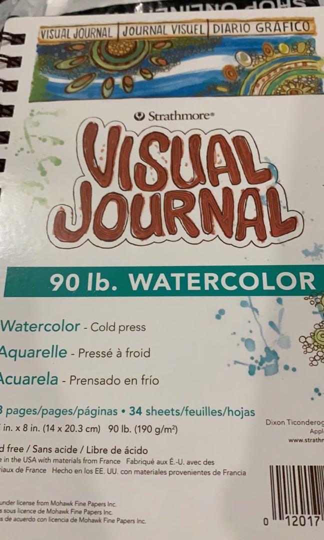 Strathmore visual journal (Category: Stationery & School Supplies) located in Pasig City. Submitted by BTStuff (Listing ID 1045212419, Image 1). Description: Visual journal watercolor paper Brand new 5.5x8 inches 190gsm 34 sheets.
