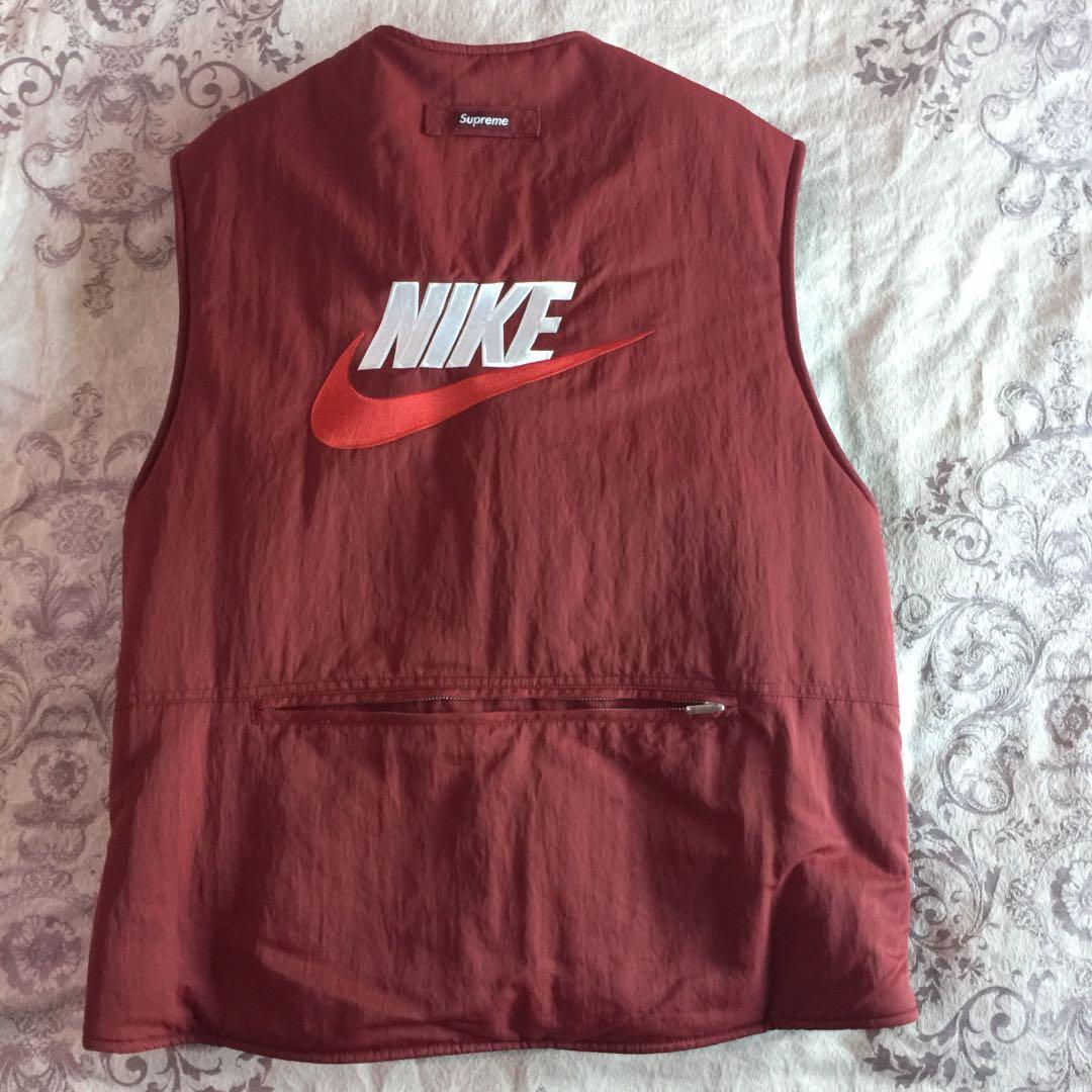 Supreme nike reversible nylon sherpa vest shop