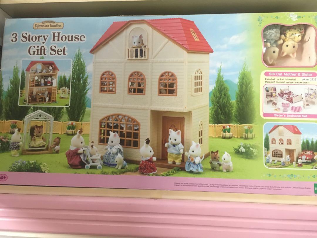 sylvanian families sister's bedroom set