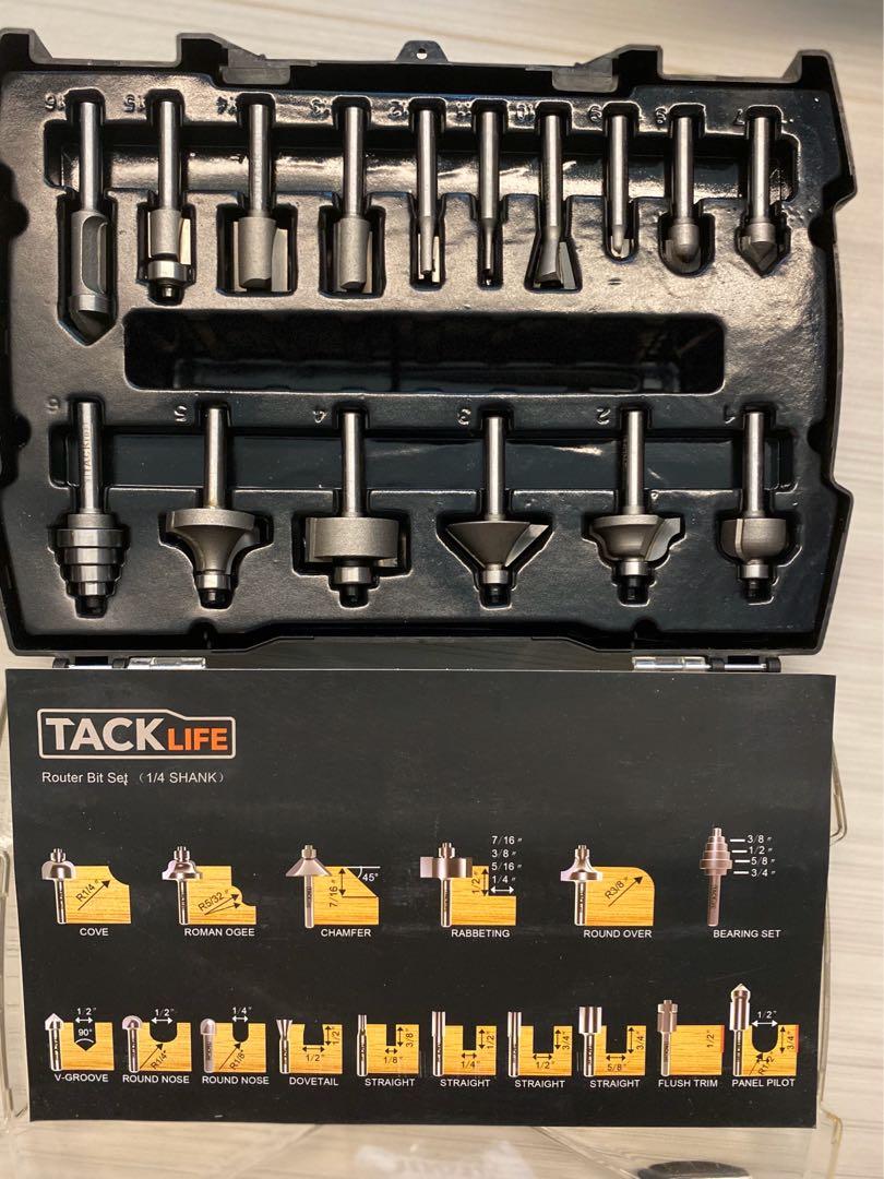 Tacklife router store bits
