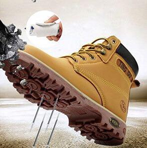 Ting Gu Steel Toe Shoes Men Work Safety Casual Breathable Outdoor