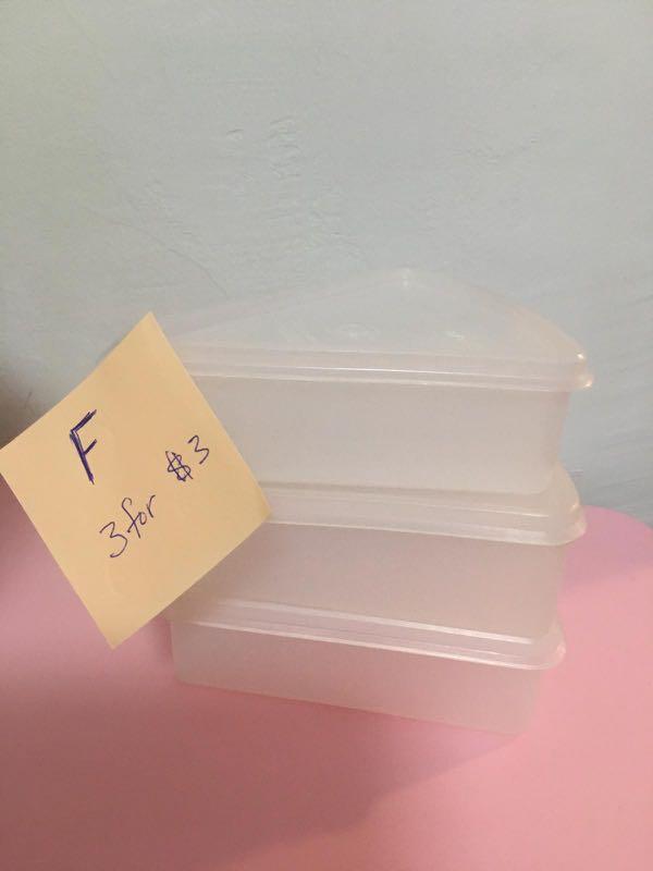 Tupperware containers (Category: Food Organisation & Storage) located in Singapore. Submitted by dioryeo (Listing ID 1045229192, Image 2). Description: All new, clearing to make space .