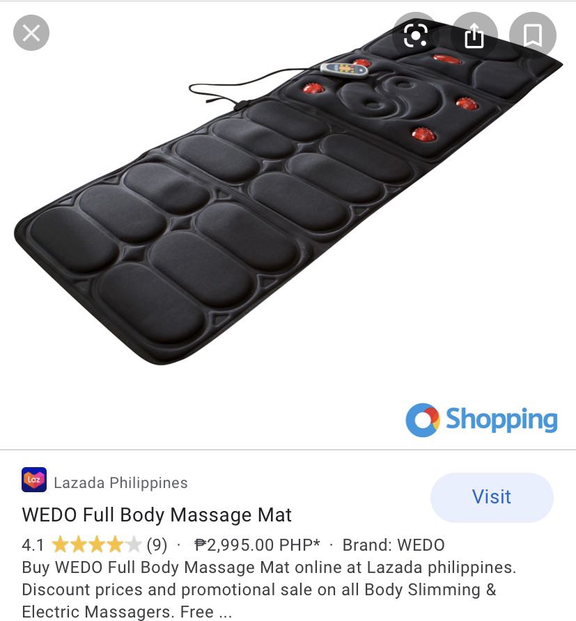Wedo full body massage mat Clearance