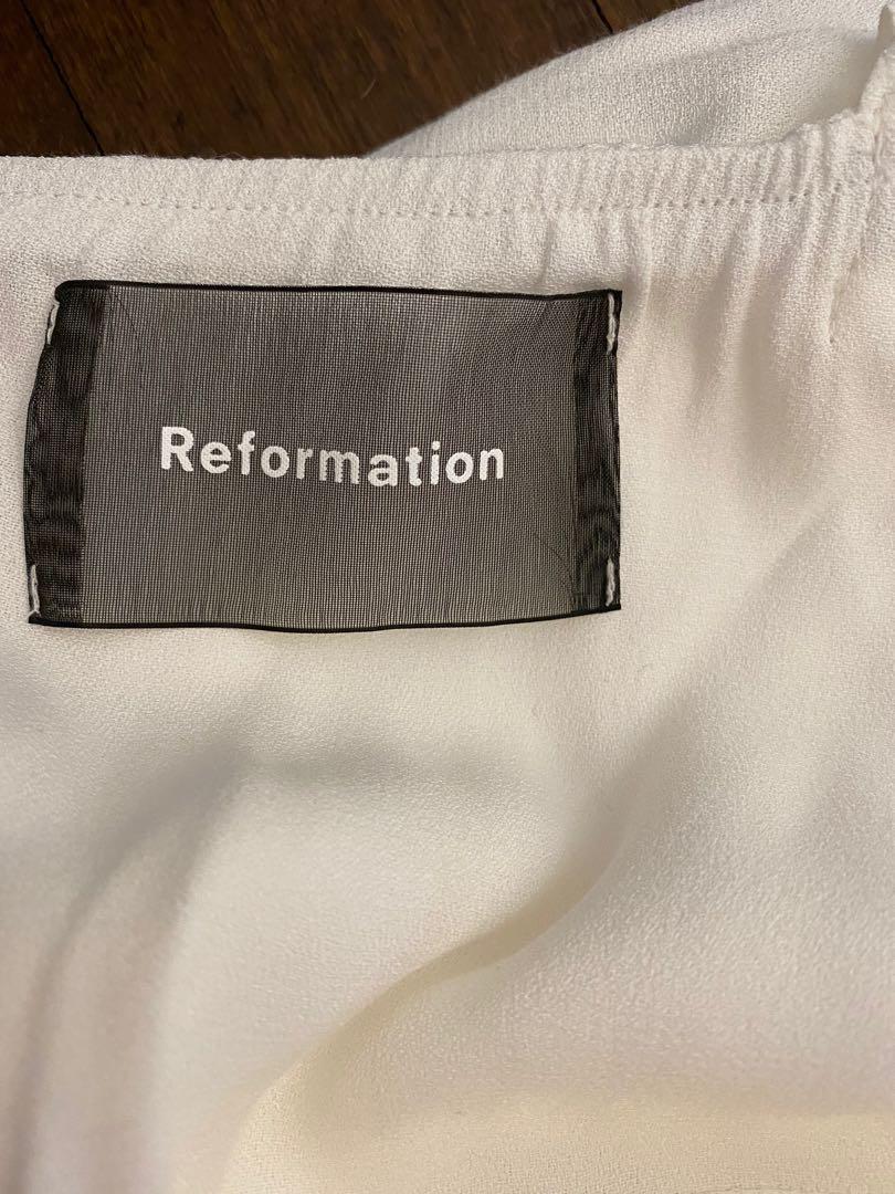 Reformation Poppy Dress in White