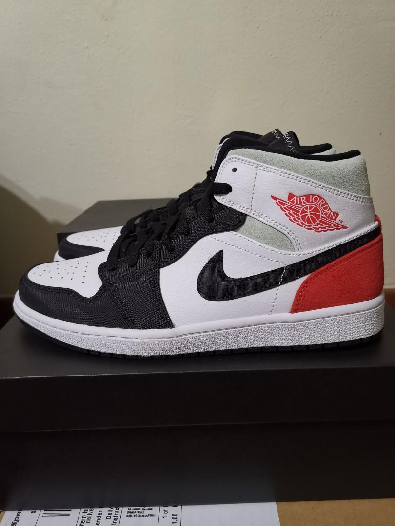 WTS Air Jordan 1 Mid SE Track Red, Men's Fashion, Footwear, Sneakers on  Carousell