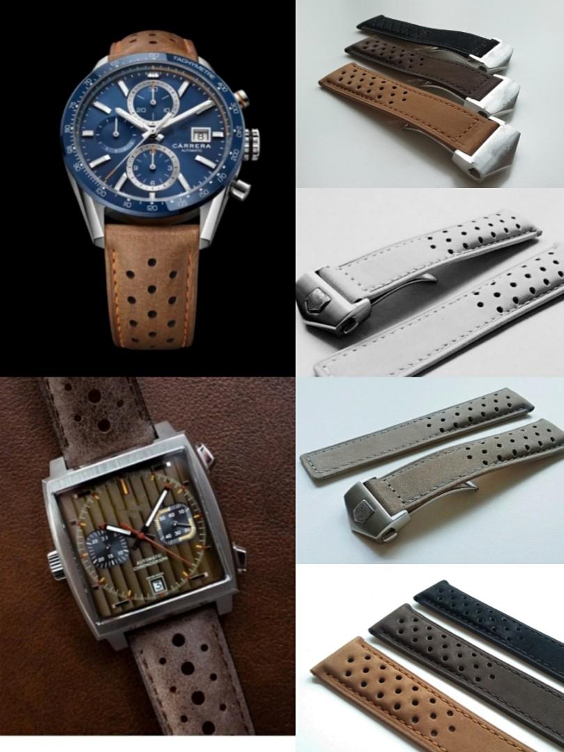 Tag heuer sales leather strap price