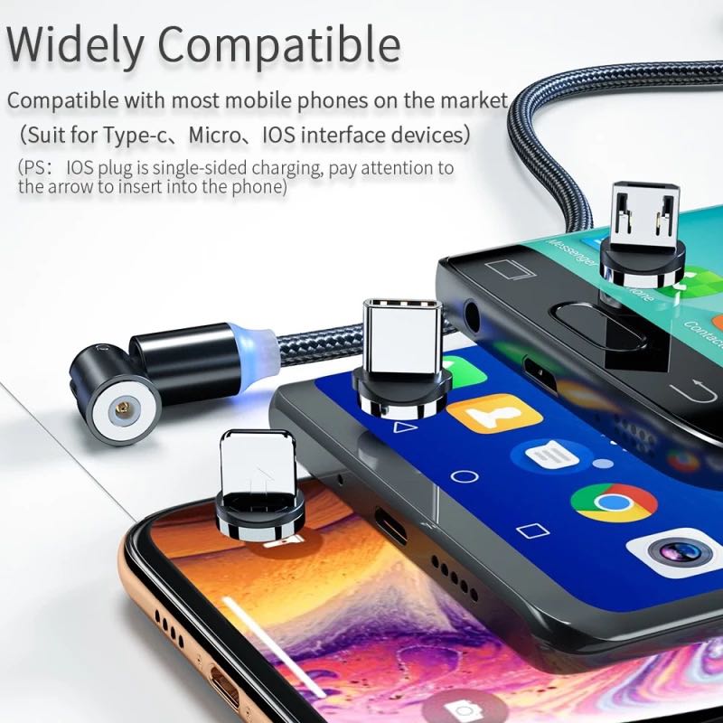 3 In 1 Magnetic Usb Cable 1m Mobile Phones Tablets Mobile Tablet Accessories Mobile Accessories On Carousell