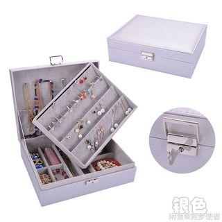 4 in 1 Velvet Stackable Jewelry Drawer Organizer Accessories Display Storage