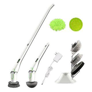 [CLEARANCE SALE ] 5 interchangeable brushes multi-function electric cleaning kit toilet brush floor sweeper car washer electric mop spin scrubber