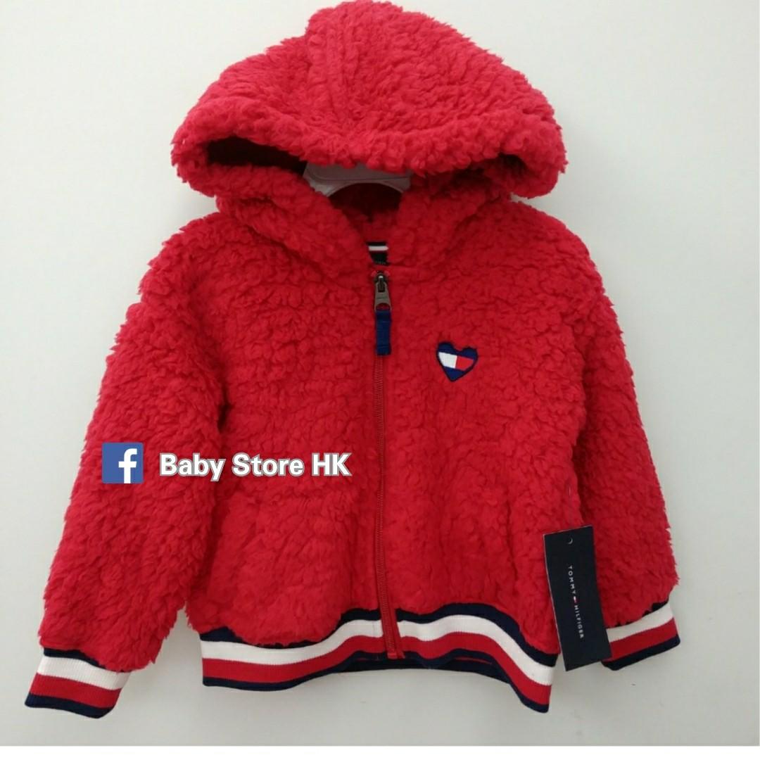 快閃優惠 聖誕新年親子母女裝 2t 3t Tommy Hilfiger 出口美國套裝 部分有衣架 吊牌 女童嬰兒bb 成人紅色毛毛長袖大褸厚 外套全新 兒童 孕婦用品 嬰兒及小童流行時尚