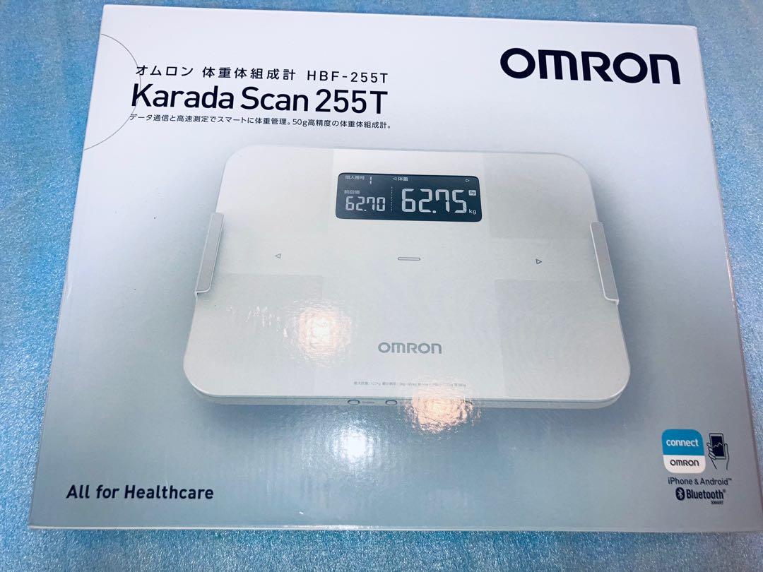 日版OMRON HBF-255 T 最新歐姆龍脂肪磅體脂磅體脂稱體脂秤藍牙連接手機 