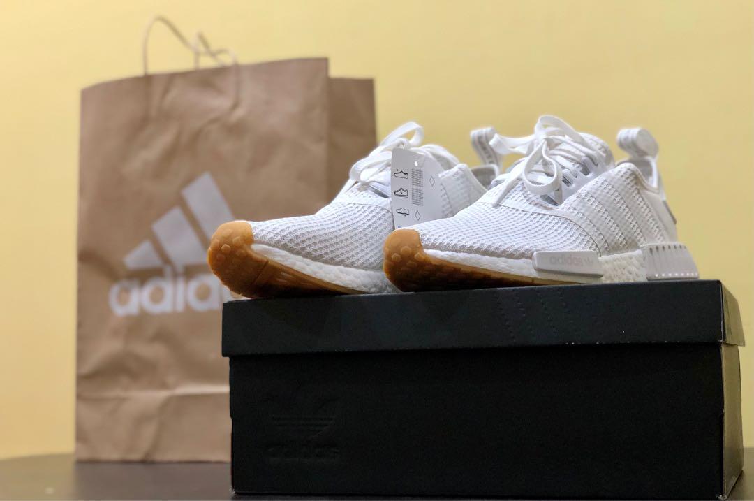 Nmd white outlet gum sole