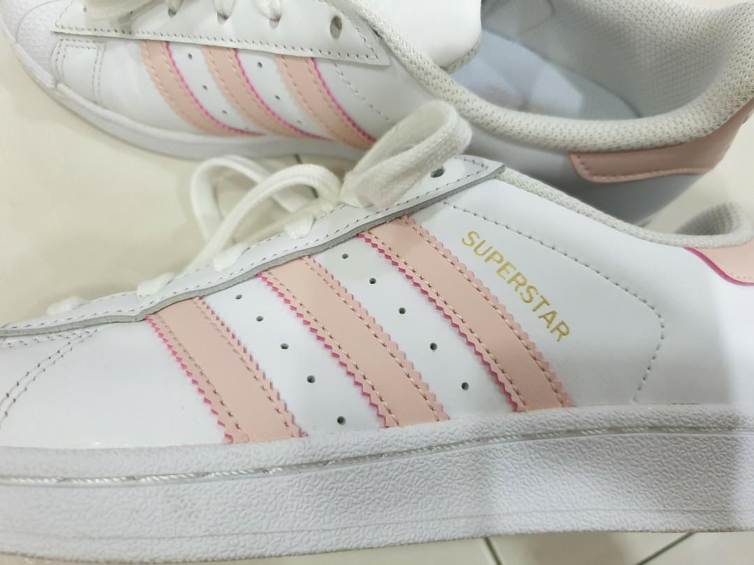 Adidas superstar light shop pink stripes