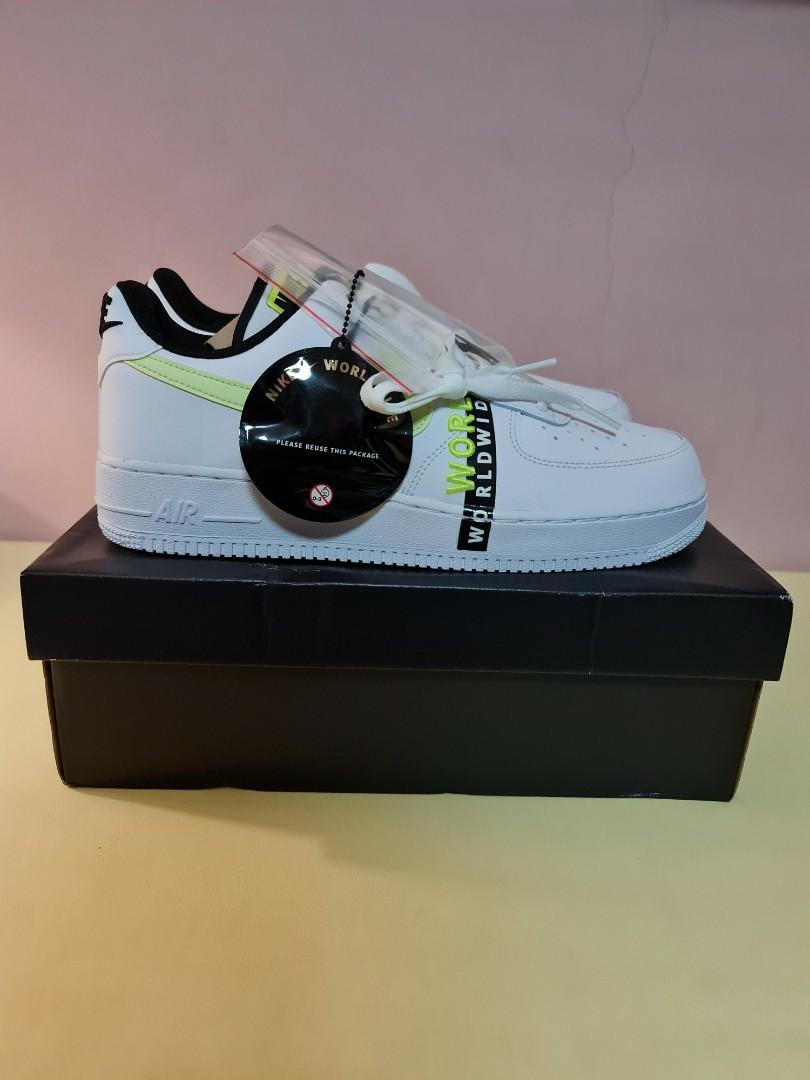 Nike Air Force 1 '07 AF1 Low Worldwide White/Volt (CK6924 101