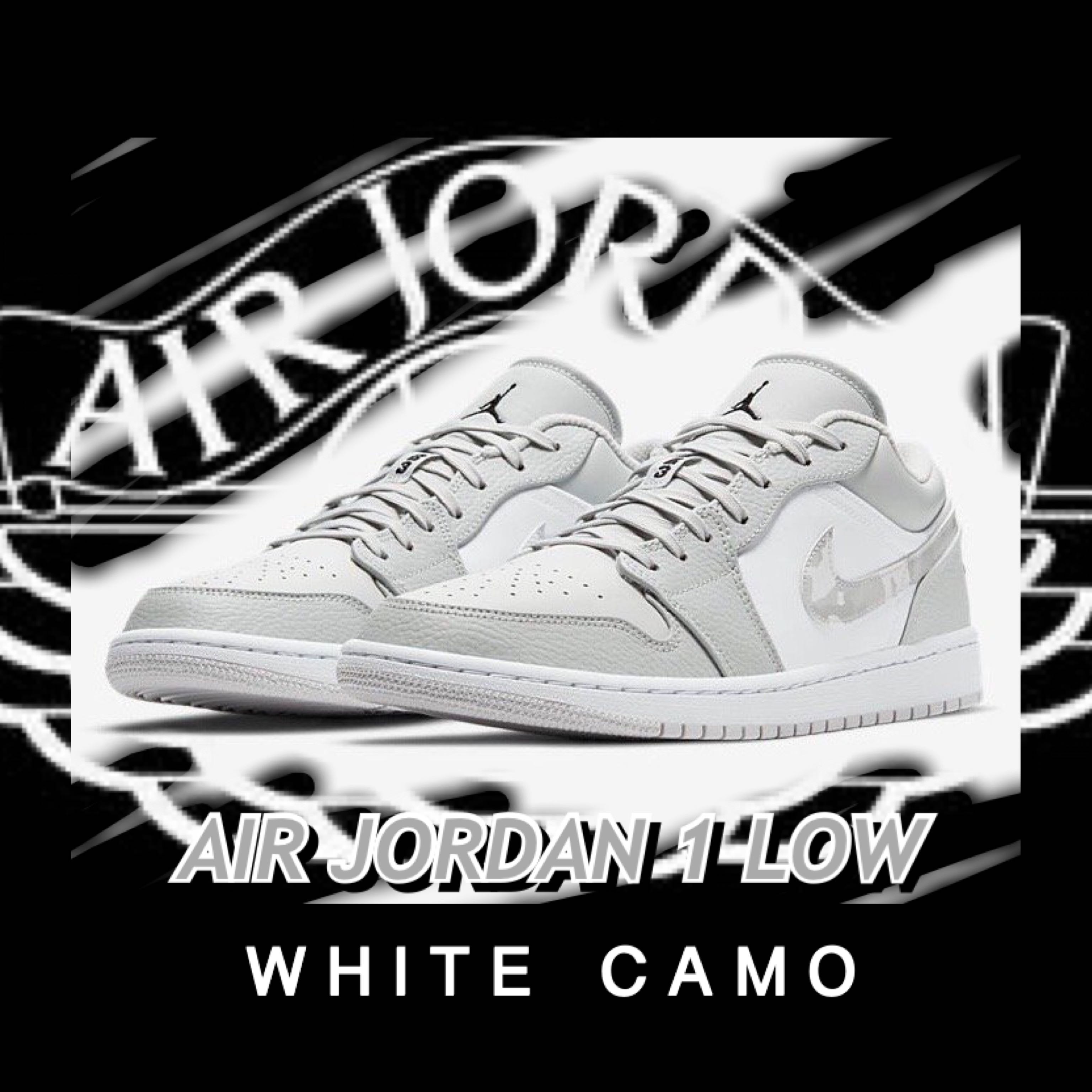 Air Jordan Low White Camo Men S Fashion Footwear Sneakers On Carousell
