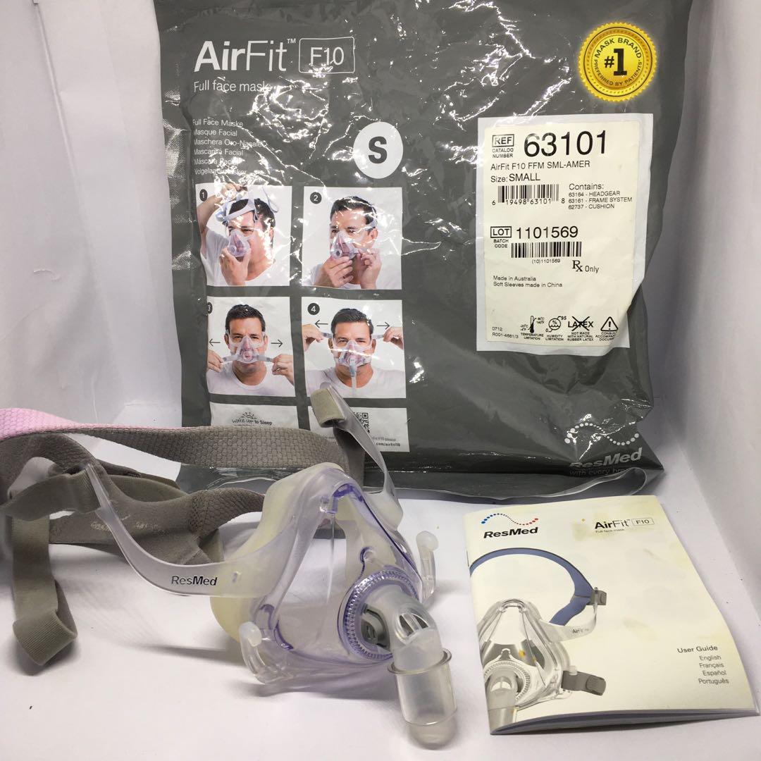 Airfit F10 Full Face Masks Resmed Headgear Cushioned Frame System 