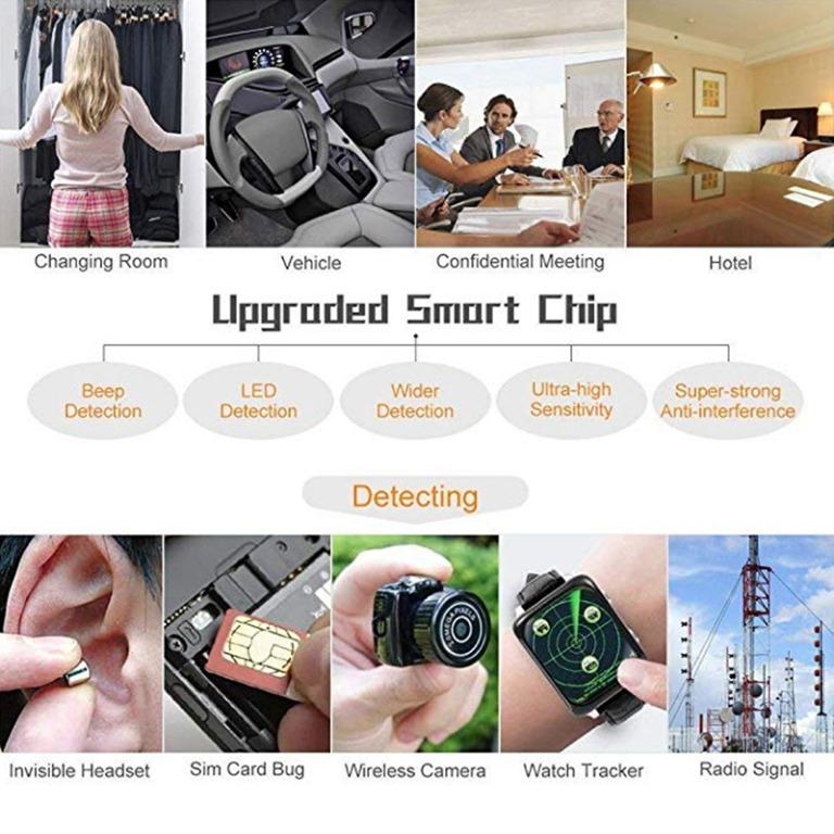 Anti-Spy G318 Hidden Camera Lens Laser GSM Device Finder Signal Bug RF  Detector, Furniture  Home Living, Security  Locks, Security Systems   CCTV Cameras on Carousell