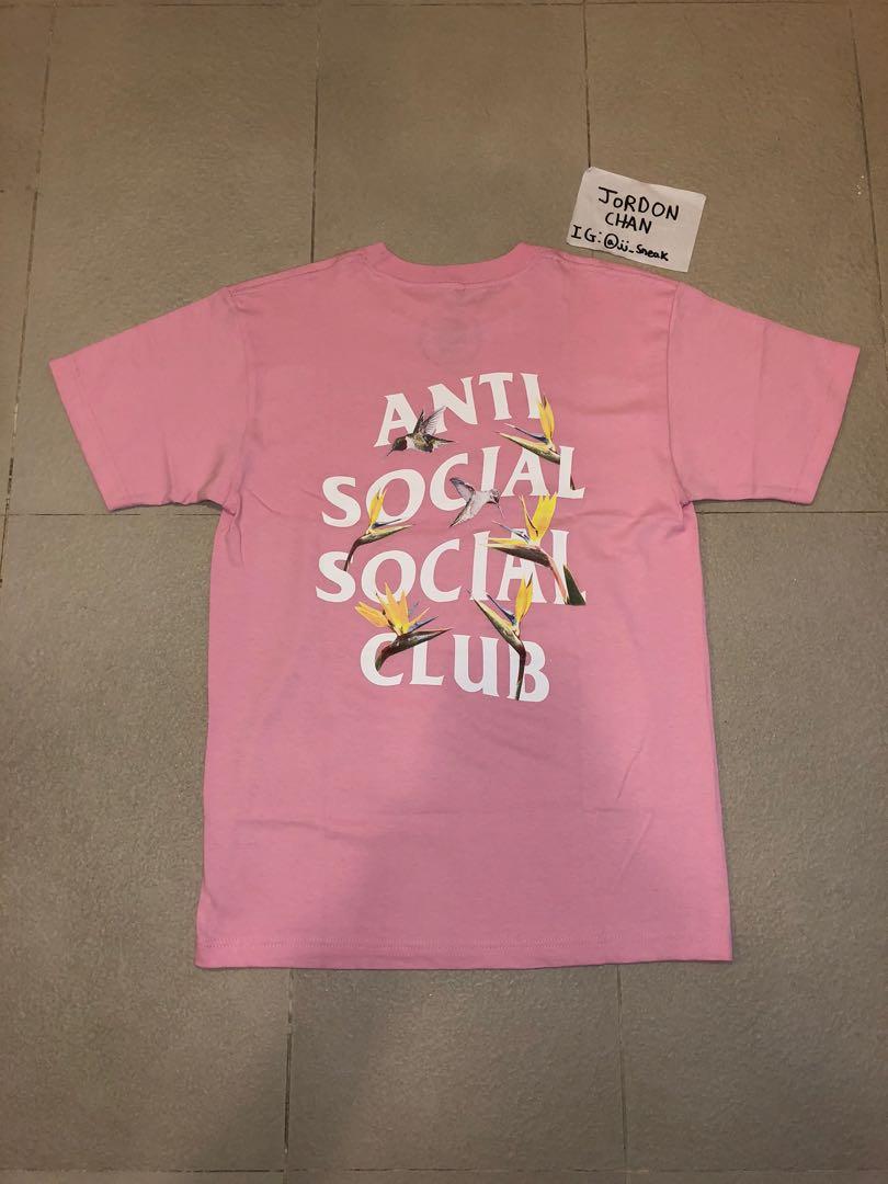 100 Legit Anti Social Social Club Pink Tee Pair of Dice