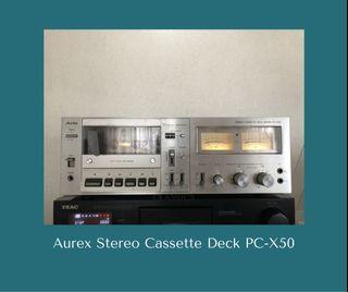 Aurex Stereo Cassette Deck Model PC-X50