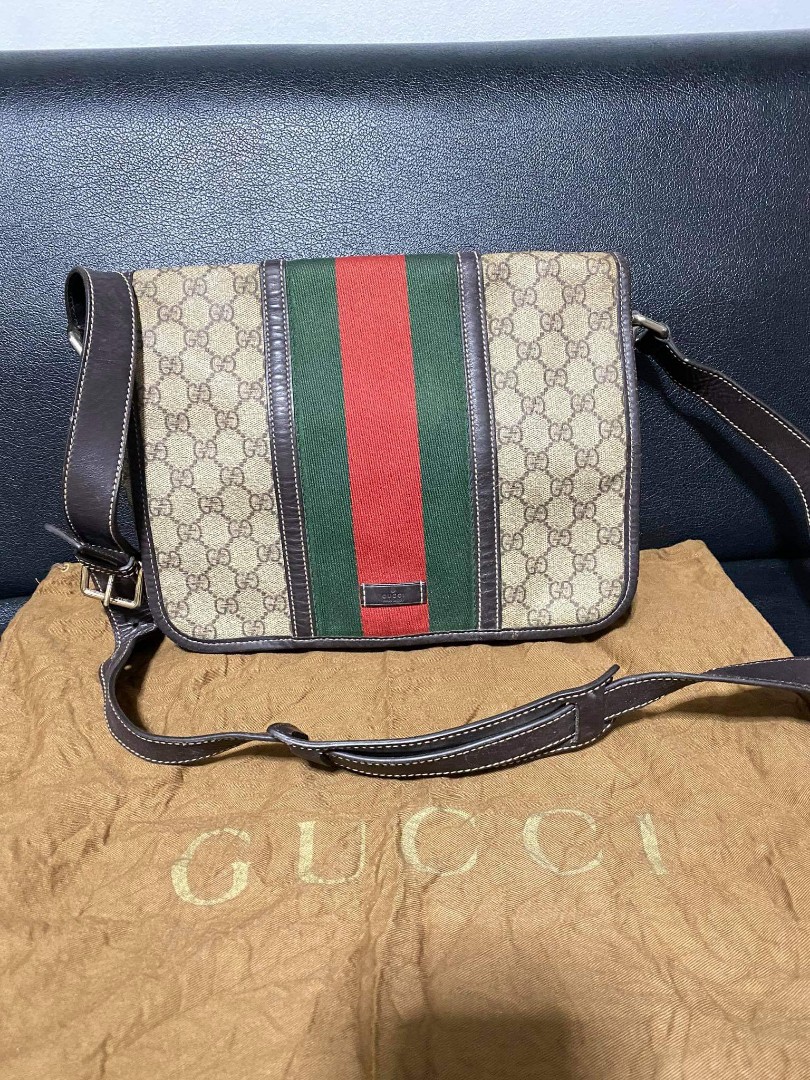 Auth Gucci messnger bag, Luxury, Bags & Wallets on Carousell