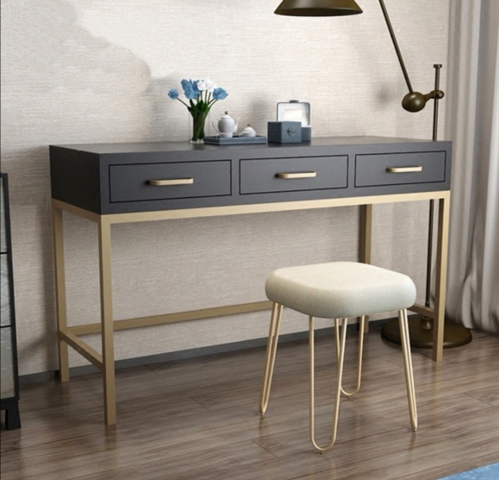 Barbara Barry Like Proof Living Style 3 Drawers Desk Hallway Console Furniture Black Gold Solid Wood 3 Drawers Furniture Shelves Drawers On Carousell