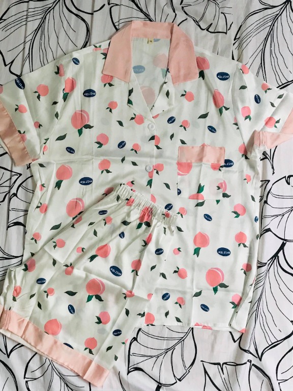 BeautySleep Cute Peach Pajamas Set, Women's Fashion, New