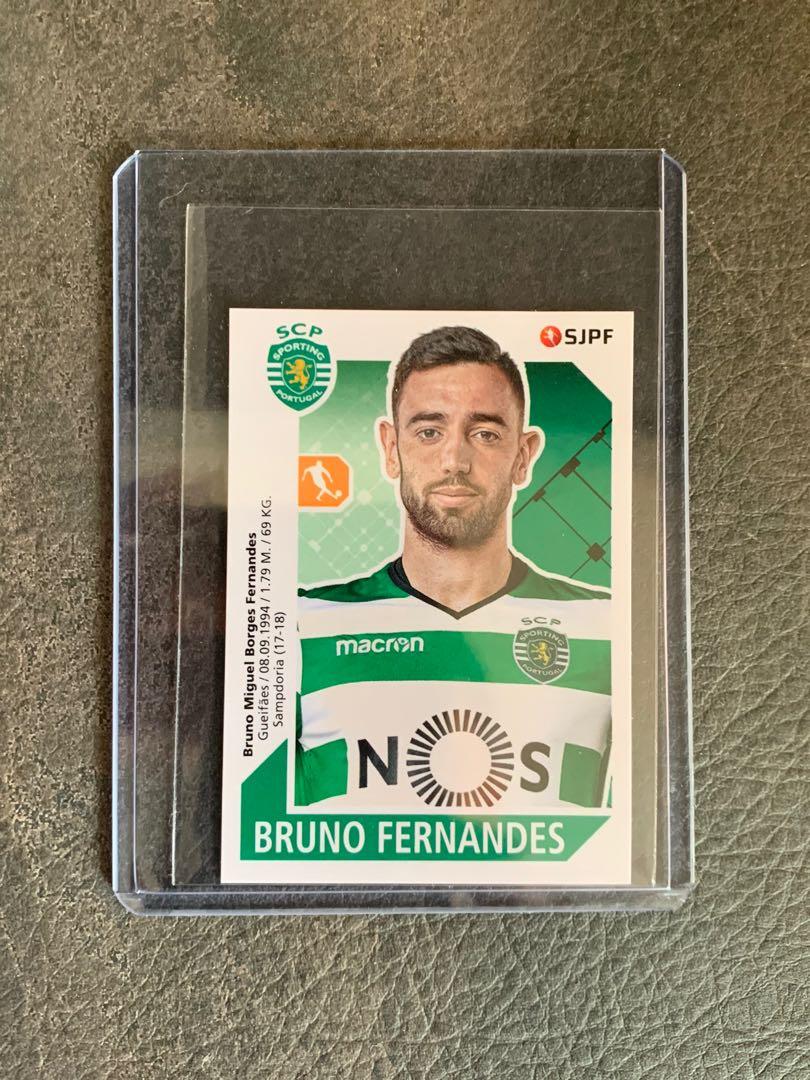 Bruno Fernandes Sporting Rookie 17 18 Panini Sticker Wccf Card Toys Games Board Games Cards On Carousell