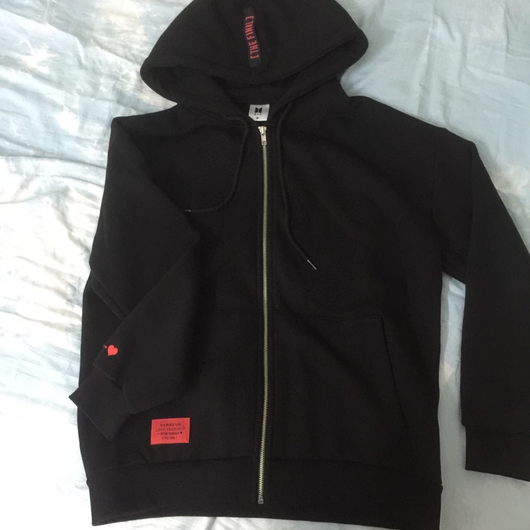 Bts zip up hoodie love yourself new arrivals