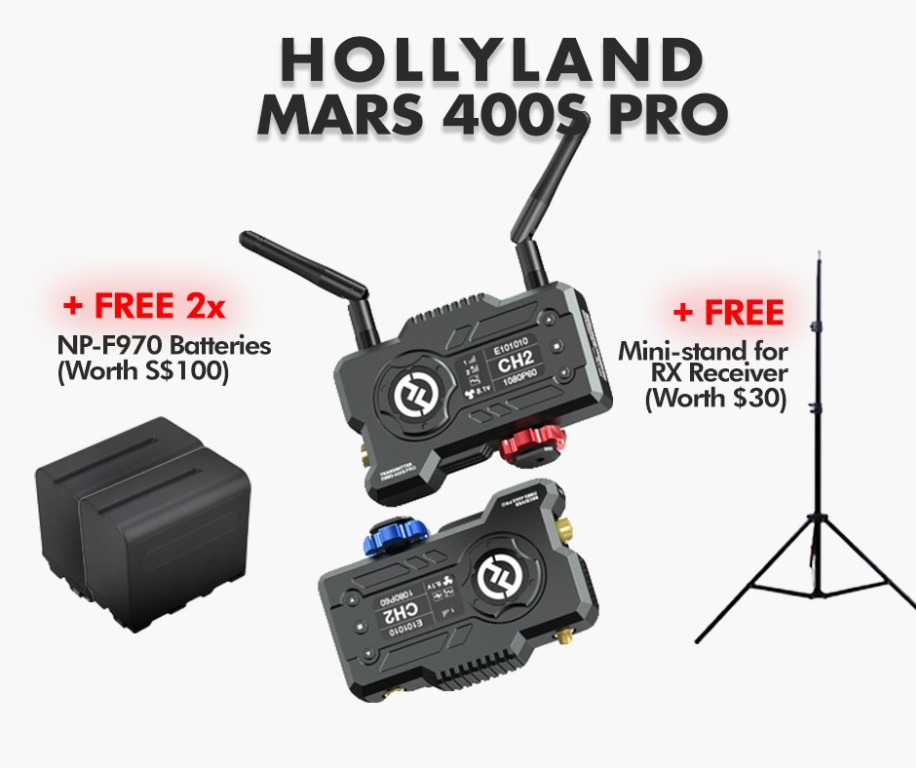 Bundled sales for Hollyland Mars 400S PRO SDI/HDMI Wireless Video