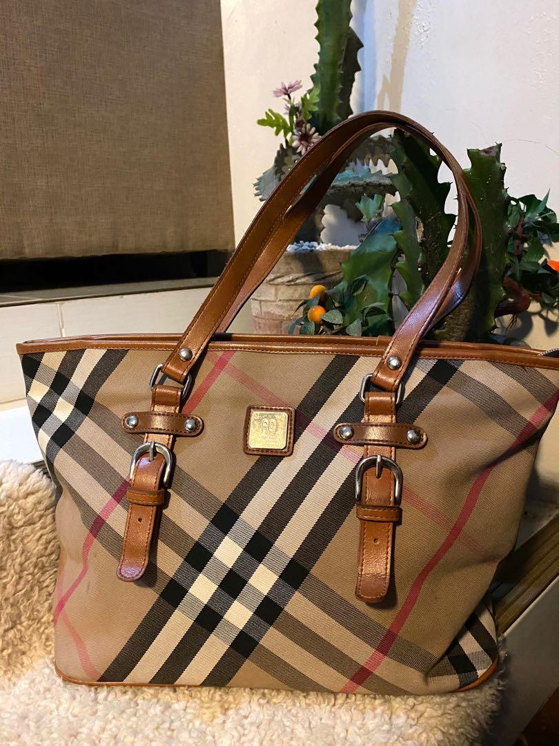 Burberry inspired tote, Women's Fashion, Bags & Wallets, Tote Bags on  Carousell