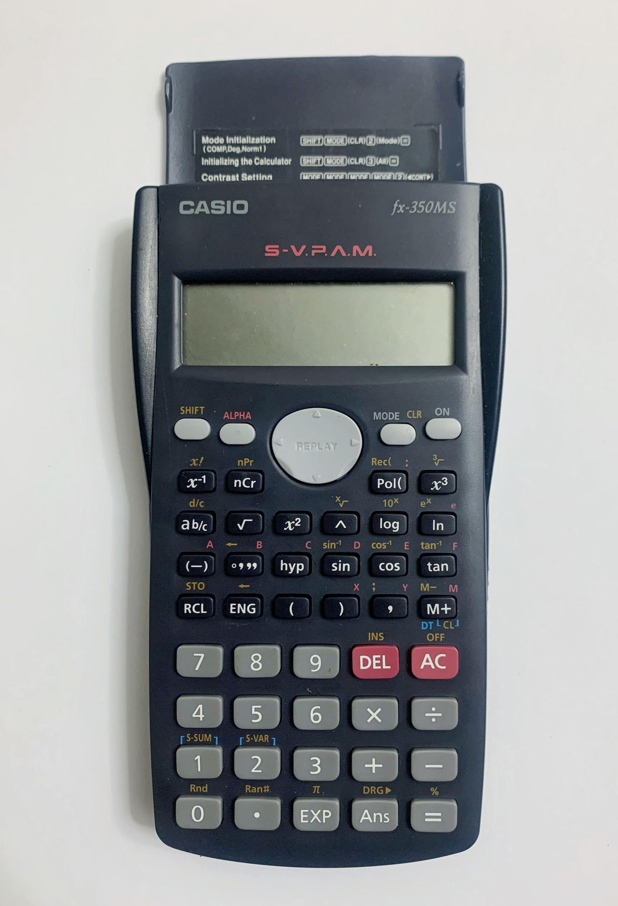 Casio Calculator SVPAM fx350MS, Computers & Tech, Office & Business