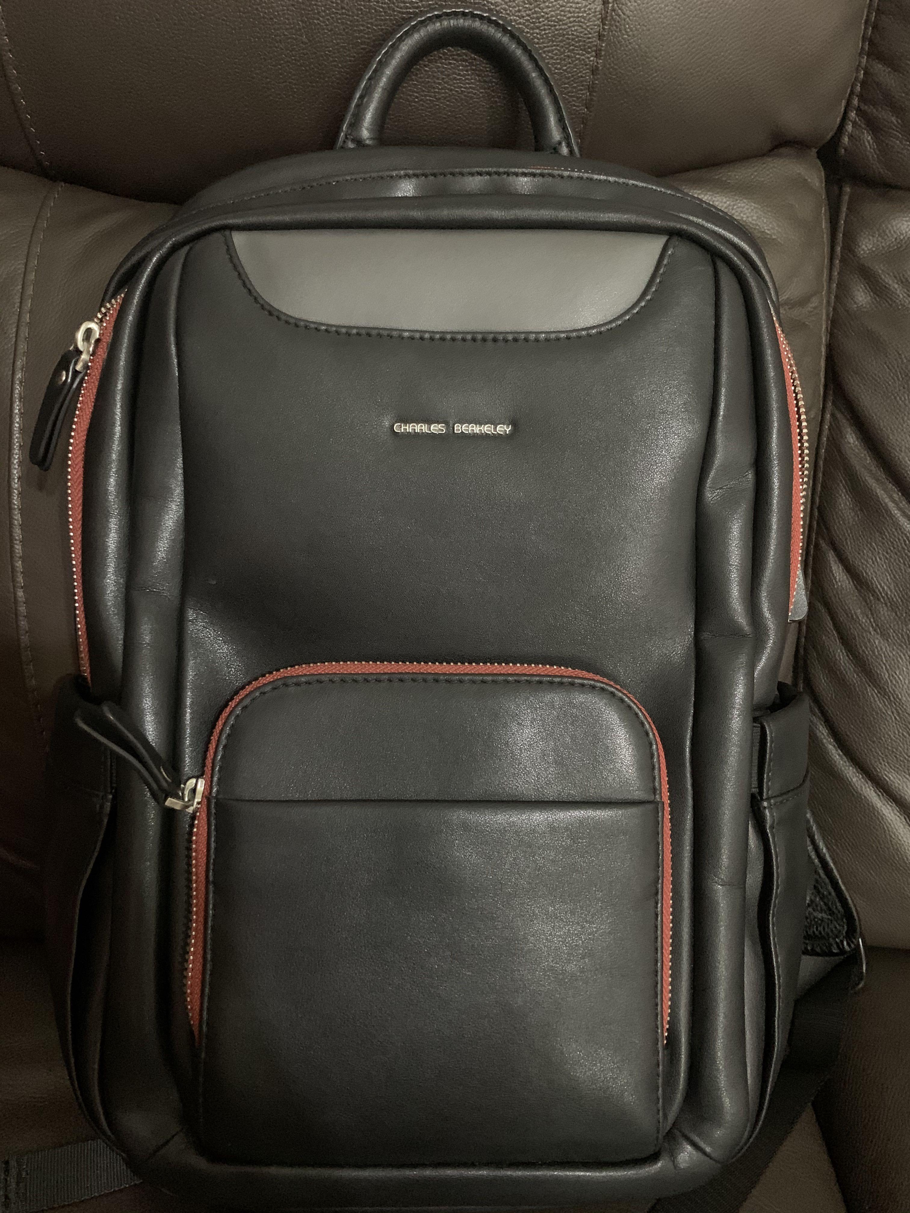 Charles Berkeley Leather Backpack Women s Fashion Bags Wallets Backpacks on Carousell