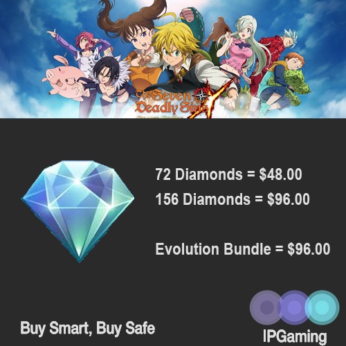 [Cheapest] 7DS / Seven Deadly Sins Diamonds / Bundles