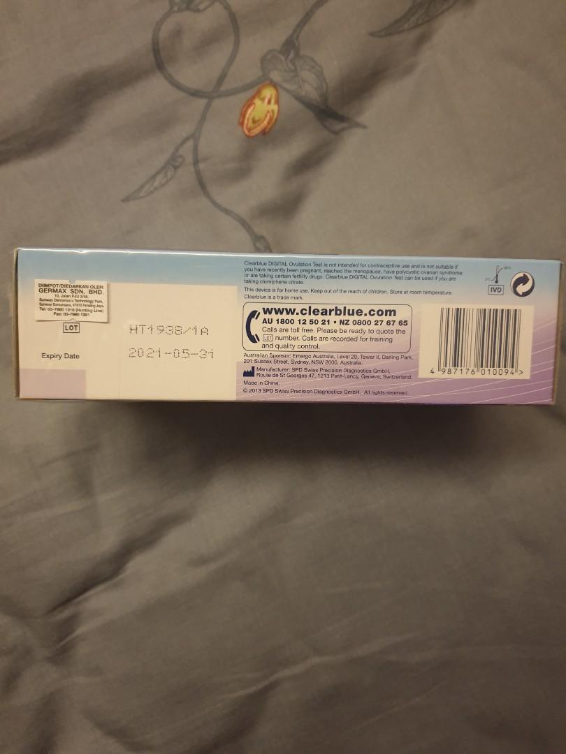 Clearblue Ovulation Test, Health & Nutrition, Face Masks & Face Shields