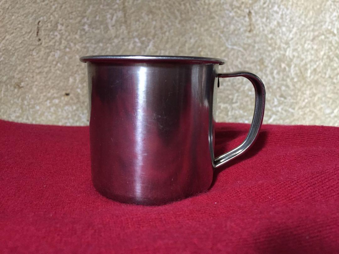 Cute Mini Stainless Steel Coffee or Tea Cup 🍵 (Category: Coffee & Tea Tableware) located in Makati City. Submitted by single_mum (Listing ID 1045321187, Image 1). Description: Magnetic 🧲 Capacity: 180 ml. 200 ml = 1 cup Lightweight and compact Perfect size for toddlers, baby, cat, dog, children or daily commute ✈️ Not yet an antique. Pero pwedeng pamana NO to plastics 🌍 Travel size tea & coffee cup/mug.
