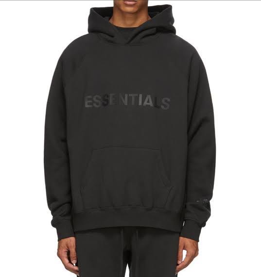 ON HAND Fear Of God Essentials Hoodie (Black), Men's Fashion, Tops ...